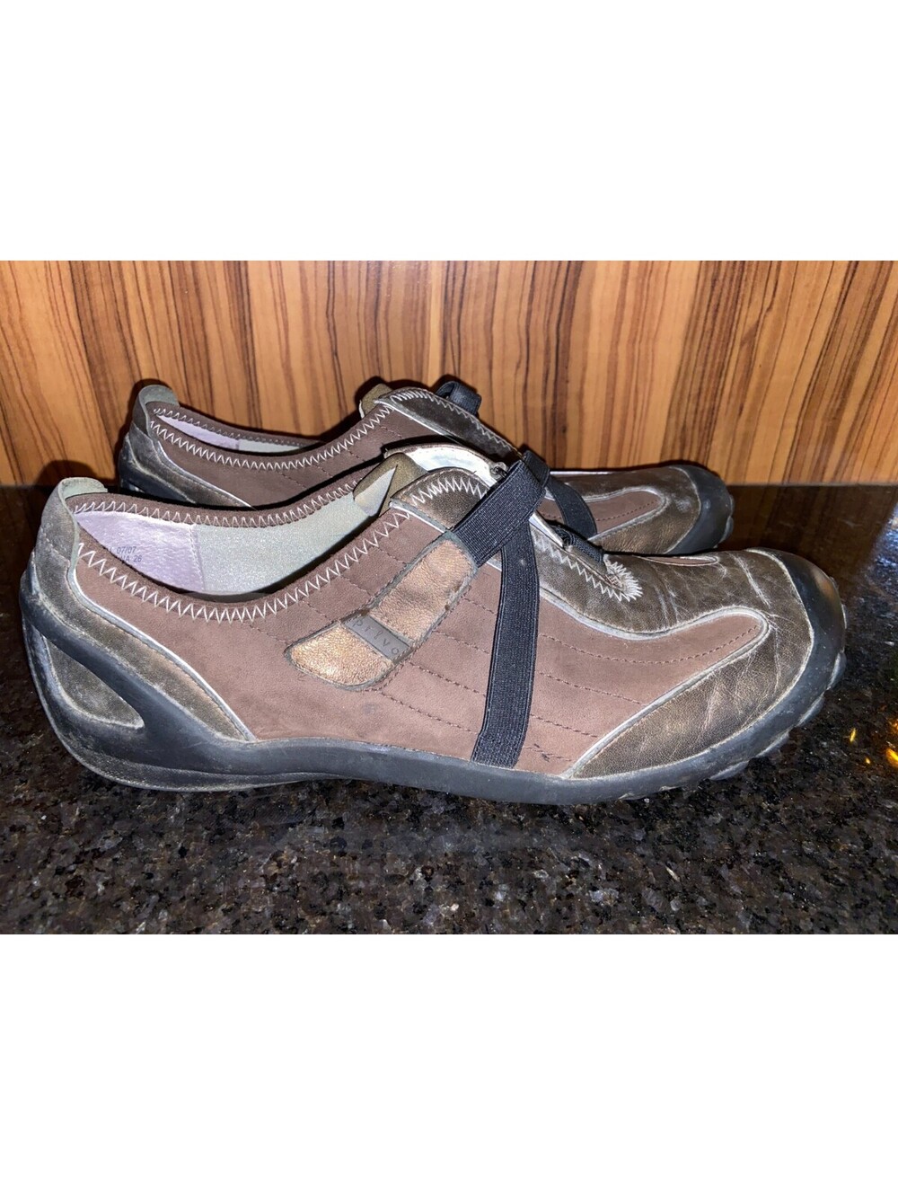 Privo Clarks 75683 Brown Leather Strap Loafer Comfort Shoes US Women's 10 M 1887